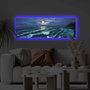 Wallity Cuadro Decorativo de Lienzo Iluminado con LED Multicolor 30x90 cm